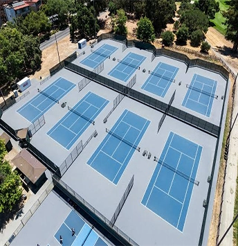 Thi công sân Tennis chuyên nghiệp nền mới